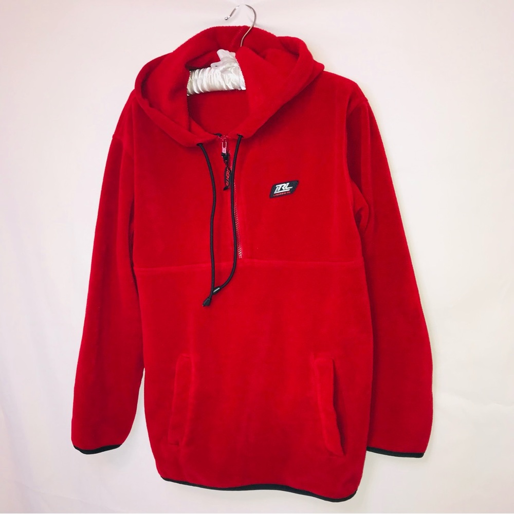 Lauren Ralph Lauren red fleece hooded jacket
